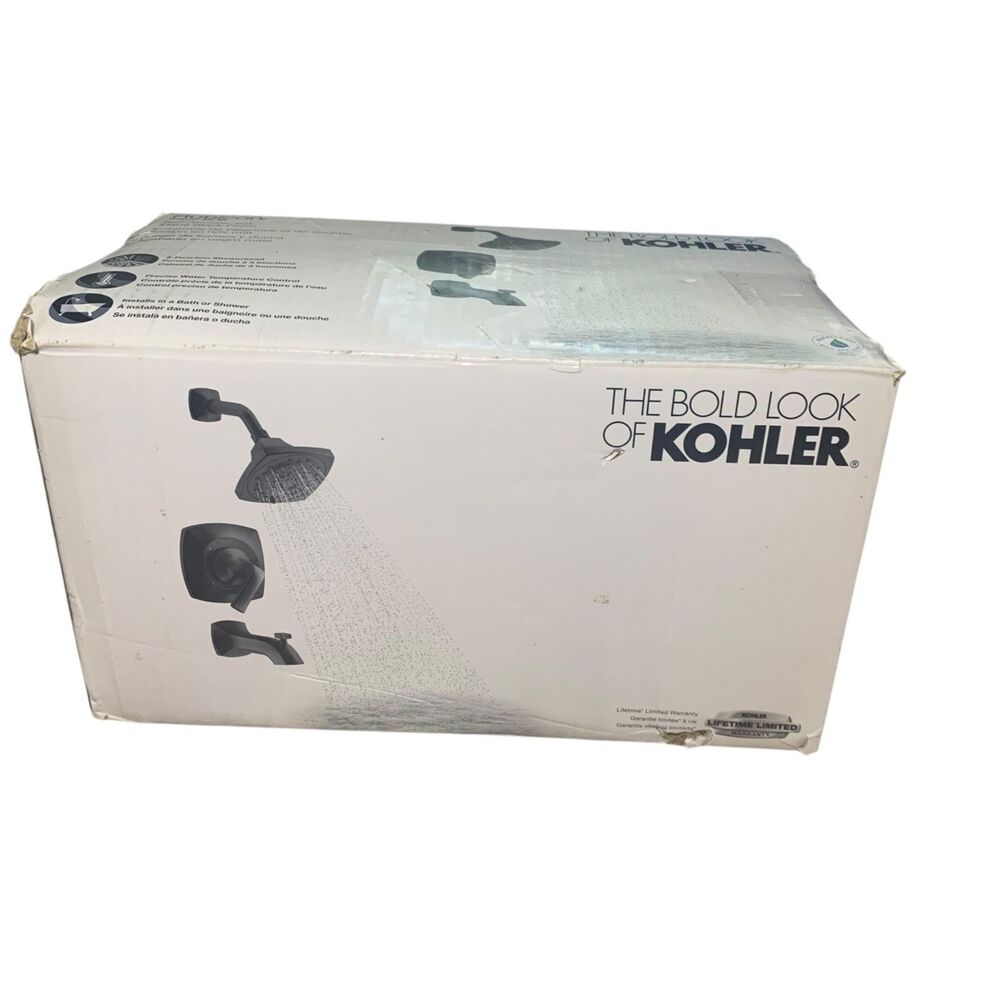 Kohler Rubicon Bath and Shower Set in Matte Black Model R76217-4G-BL